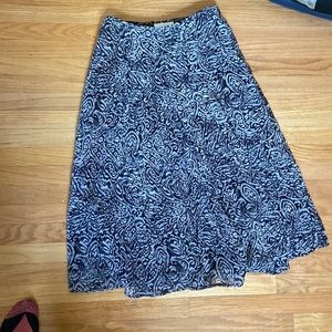 Talbots mid-calf length chiffon skirt